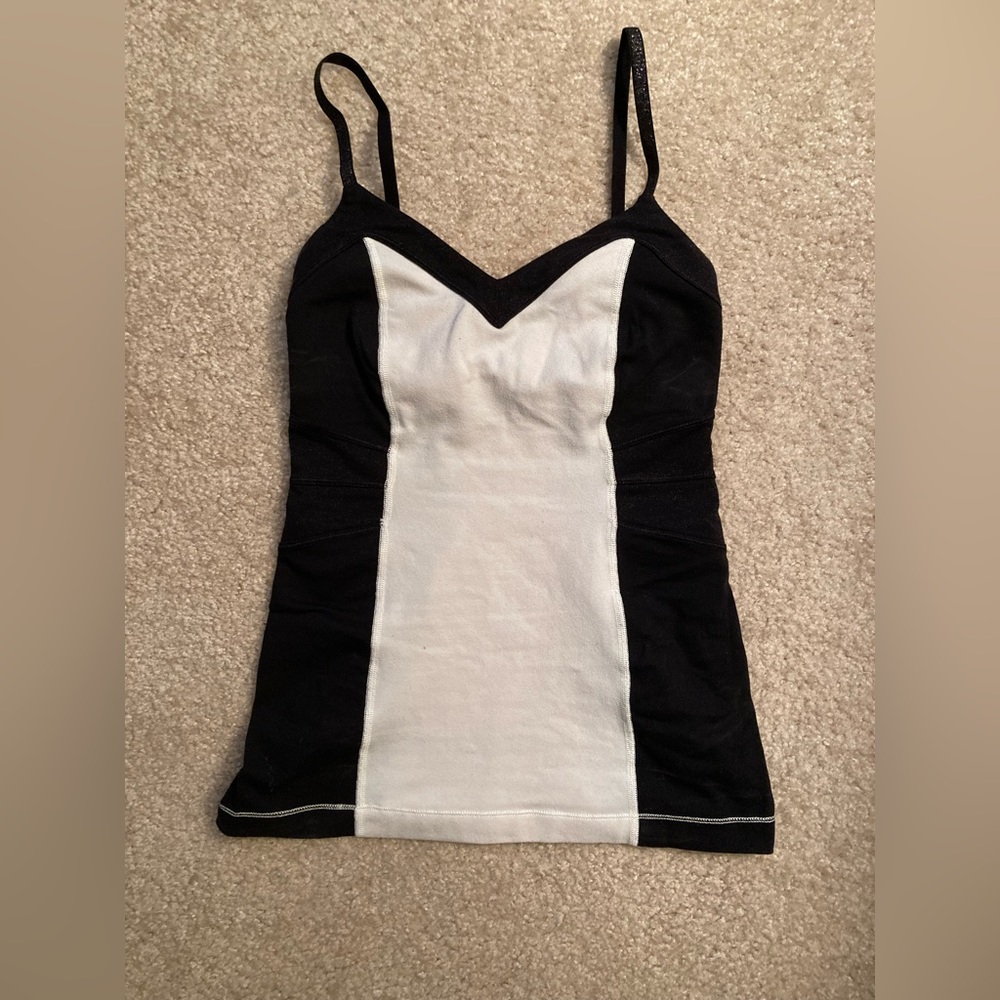 Lululemon Black & White Athletic Tank